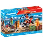 Playmobil action heroes 71808 - duo de cascadeurs avec quad et moto
