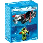 Playmobil city action 4910 - bateau pneumatique avec scaphandrier