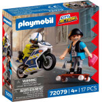 Playmobil city action 72079 - course - poursuite � moto