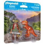 Playmobil dinos 71206 - duo aventurier et tyrannosaure