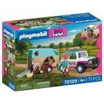 Playmobil i love horses / j'adore les chevaux 72129 - v�hicule avec remorque pour chevaux