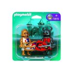Playmobil knights 5815 - duo chevalier dragon rouge et chevalier licorne