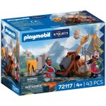Playmobil knights 72117 - catapulte � pierre chevalier dragon