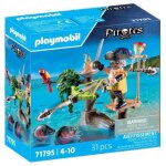 Playmobil pirates 71795 - pirate avec arbalte et poissons a viser