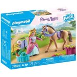 Playmobil princess magic 71801 - princesse cavali�re avec cheval - starter pack