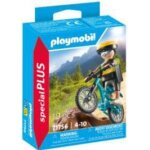 Playmobil special plus 71756 - cycliste avec vtt et souche d'arbre