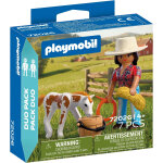 Playmobil western 72026 - cavali�re avec poulain - duo pack