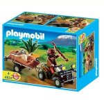 Playmobil wild life 4834 - quad safari et braconnier