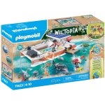 Playmobil wiltopia 71623 - bateau de surveillance des r�cifs coralliens