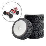 Pneus en caoutchouc rc pour wltoys 1 / 14, accessoire de buggy de voiture, lot de 4, 144001, 1 / 18, ...