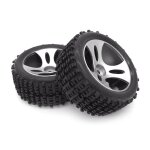 Pneus de course en caoutchouc pour wltoys a959 1 / 18 rc, jante en m�tal, pi�ces de rechange pour voiture ...