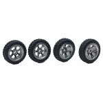 Pneus et jantes en caoutchouc de voiture rc, moyeu hexagonal de 20mm, pour wltoys 1 / 28 k969 k979 k989 ...