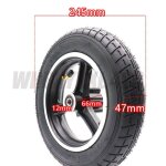 Pneu et jantes de moyeu 10x2 pour enfants, tricycle pour bb, poussette, scooter electrique, brouette ...