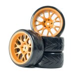 Pneus et jantes de roues en caoutchouc pour voiture de course rc, tt01 tt02, 124018, 124019, 1 / 12, ...