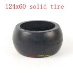 Pneu non pneumatique solide 124x60 de haute qualité, antidéflagrant pour scooter electrique, chariot, ... Pneu non pneumatique solide 124x60 de haute qualité, antidéflagrant pour scooter electrique, chariot, ...
