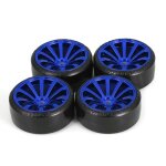 Pneu de roue dure pour traxxas hsp tamiya hpi kyosho, jouet de voiture a d�rive rc 1 / 10, 4 pi�ces