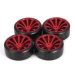 Pneu de roue rigide pour traxxas hsp hpi kyosho, pour voiture a drive sur route, 4 pices, 1 / 10 rc ...