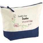 Pochette fond bleu doudou d'exception - cadeau original - anniversaire - personnalis� trousse maquillage ...