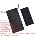 Pochette souple pour lunettes de soleil, etui en cuir, plastique, etanche, couleur aléatoire, haute qualité, ... Pochette souple pour lunettes de soleil, etui en cuir, plastique, etanche, couleur aléatoire, haute qualité, ...