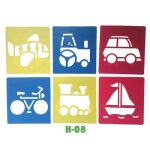 Pochoirs de dessin du pre nol pour enfants, 6 pices, flocons de neige, ange, modle de scrapbook, ...