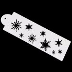 Pochoir a flocons de neige réutilisable, 1 pièce, aérographe, peinture artistique, moule a spray, décoration ... Pochoir a flocons de neige réutilisable, 1 pièce, aérographe, peinture artistique, moule a spray, décoration ...