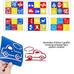 Pochoirs de peinture pour enfants, bricolage, modles de peinture, jouets educatifs, costume de dessin, ...