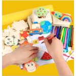 Pochoir de peinture pour enfants, planche a colorier, jouets de dessin cr�atifs, jouets educatifs pour ...