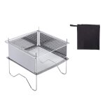 Po�le a barbecue portable et pliable, pour le camping