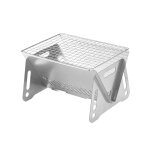 Po�le a bois de camping pliable portable en acier inoxydable, r�chaud a bois de camping, equipement de ...