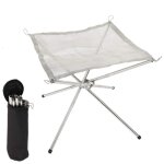 Poêle a bois pliable, camping pique - nique, fosse a feu en maille pour activités de plein air Poêle a bois pliable, camping pique - nique, fosse a feu en maille pour activités de plein air
