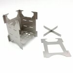 Po�le a bois pliant, camping en plein air, en acier inoxydable, portable, pique - nique, cuisini�re, ...