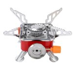 Po�le a gaz d'ext�rieur, br�leur coupe - vent, camping, portable, pliable, ultral�ger, equipement pour ...