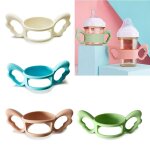 Poignées de biberons en silicone a col large de 6 a 7cm, accessoire de sécurité pour biberons Poignées de biberons en silicone a col large de 6 a 7cm, accessoire de sécurité pour biberons