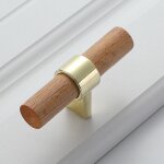 Poignées en bois pour meubles en bronze, tirettes pour armoires et portes de cuisine modernes noires ... Poignées en bois pour meubles en bronze, tirettes pour armoires et portes de cuisine modernes noires ...