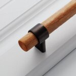 Poign�es en bois pour meubles en bronze, tirettes pour buffet et portes de cuisines modernes, boutons ...