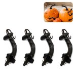 Poigne de citrouille en plastique, 4 pices, dcoration d'halloween, tige de citrouille simule, accessoire ...