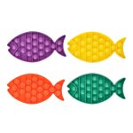 Poign�e de jeu fidget toys, pack de poisson anti - stress, nouvelle bulle arc - en - ciel pour les mains, ...