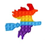 Poigne de jeu fidget toys pack, son carr antistress, nouvelle bulle arc - en - ciel pour les mains, ...