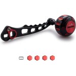 Poignee moulinet peche 80mm / 90mm pour reel baitcasting, accessoire puissance et precision