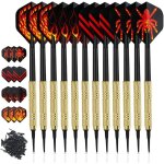 Pointe plastique, 12 pcs jeu de fl�chettes � pointe souple avec 100pcs embouts remplacement s�curit� ...