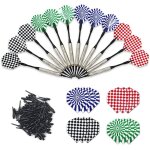 Pointe plastique, 12 pcs jeu de fléchettes à pointe souple avec 100pcs embouts remplacement sécurité ... Pointe plastique, 12 pcs jeu de fléchettes à pointe souple avec 100pcs embouts remplacement sécurité ...