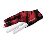 Poison gants de billard camo 3 doigts gant droit noir rouge 45196003 Poison gants de billard camo 3 doigts gant droit noir rouge 45196003