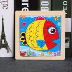 Poisson - puzzle 3d en bois coloré de 11cm, jouets cognitifs en bois pour enfants, jouets educatifs pour ... Poisson - puzzle 3d en bois coloré de 11cm, jouets cognitifs en bois pour enfants, jouets educatifs pour ...