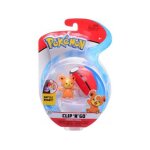 Pokemon pokeball - teddiursa et sa poke ball rouge et blanche - pokeball - clip 'n' go - figurine pokemon ...
