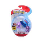 Pokemon pokeball - toxizap super ball bleu - superball - clip 'n' go - figurine pokemon violet
