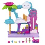 Polly pocket - coffret la station de lavage flamant rose pollyville