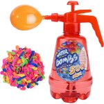 Pompe a ballon a eau de 1, 5 l avec 500 ballons a eau 3 en 1 pour enfants - pour l'ext�rieur, le jardin, ...
