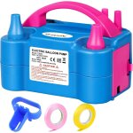 Pompe a ballon electrique portable a double buse avec 2 modes, machine a ballons professionnelle avec ...