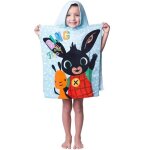 Poncho bing serviette avec capuche motif lapin 50 x 115 cm