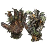 Pong 3d confortable feuille camouflage doigt complet gants antidrapants accessoires de chasse en plein ...